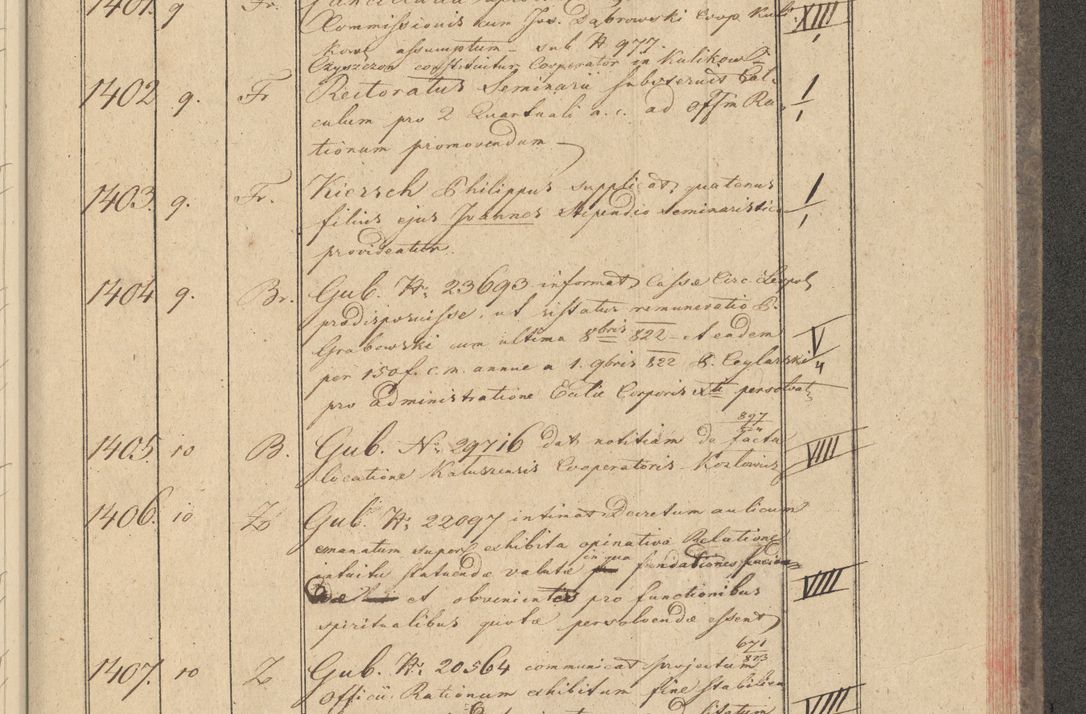 Zdjęcie nr 137 dla obiektu archiwalnego: Protocollon exhibitorum i Ecclesiastus ex anno 1824