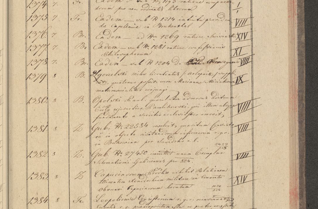Zdjęcie nr 135 dla obiektu archiwalnego: Protocollon exhibitorum i Ecclesiastus ex anno 1824