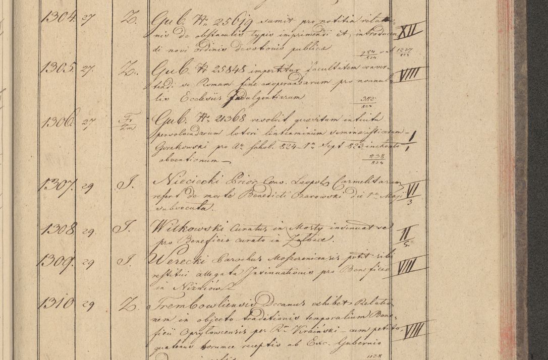 Zdjęcie nr 129 dla obiektu archiwalnego: Protocollon exhibitorum i Ecclesiastus ex anno 1824