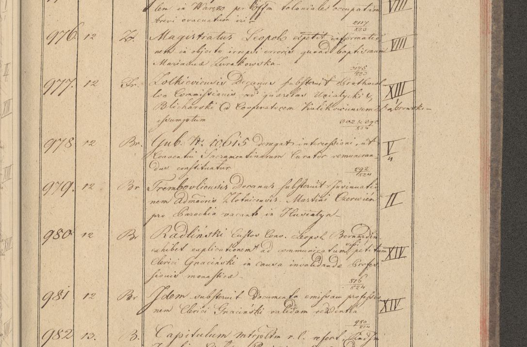 Zdjęcie nr 99 dla obiektu archiwalnego: Protocollon exhibitorum i Ecclesiastus ex anno 1824