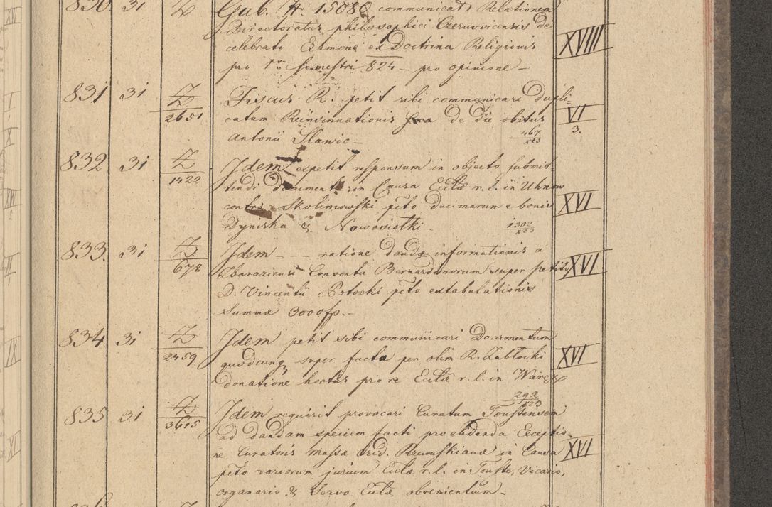 Zdjęcie nr 85 dla obiektu archiwalnego: Protocollon exhibitorum i Ecclesiastus ex anno 1824