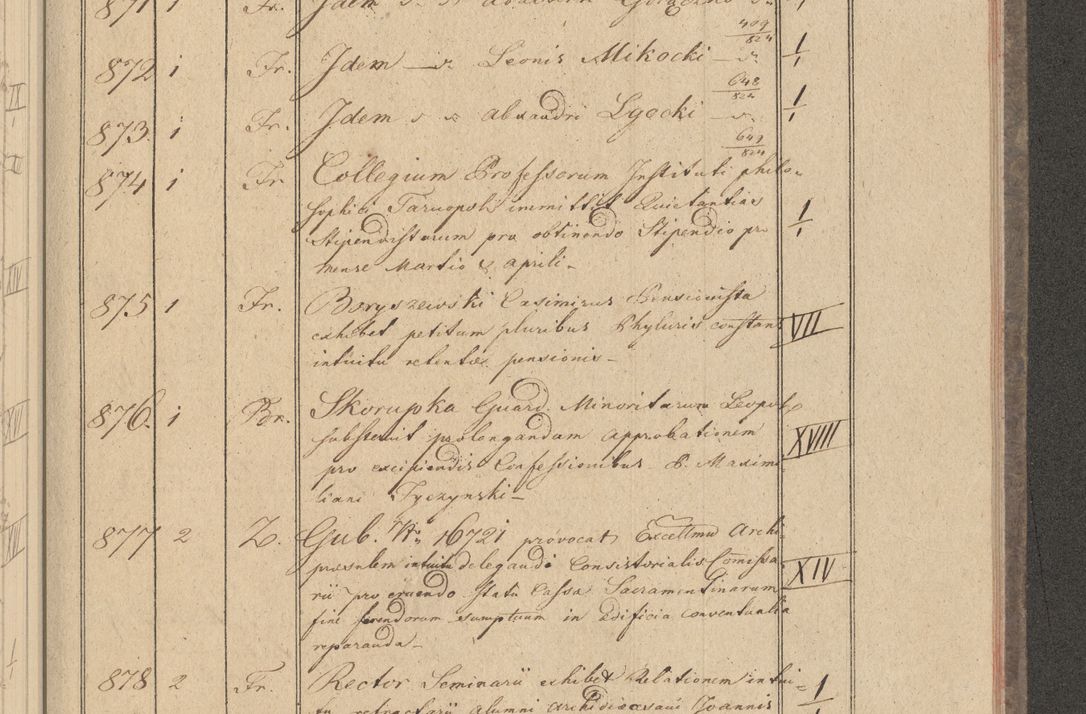 Zdjęcie nr 89 dla obiektu archiwalnego: Protocollon exhibitorum i Ecclesiastus ex anno 1824