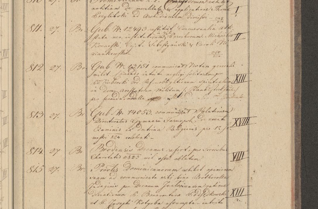 Zdjęcie nr 83 dla obiektu archiwalnego: Protocollon exhibitorum i Ecclesiastus ex anno 1824