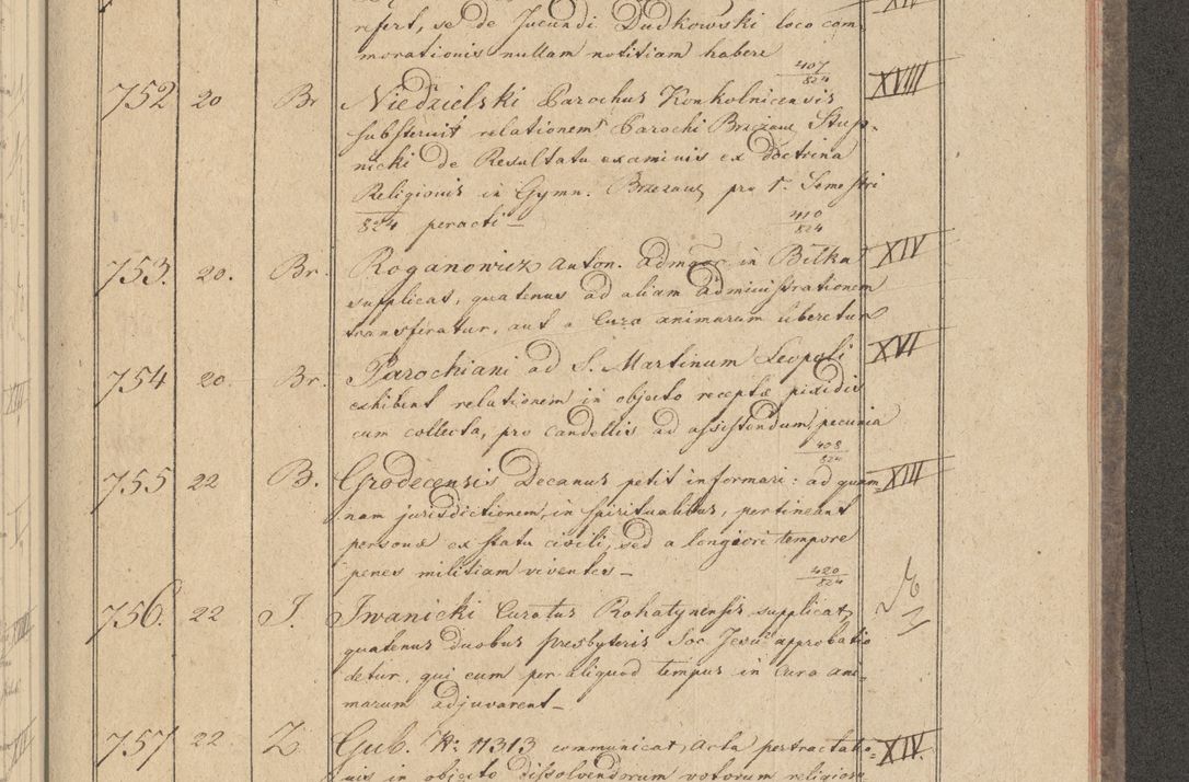 Zdjęcie nr 77 dla obiektu archiwalnego: Protocollon exhibitorum i Ecclesiastus ex anno 1824