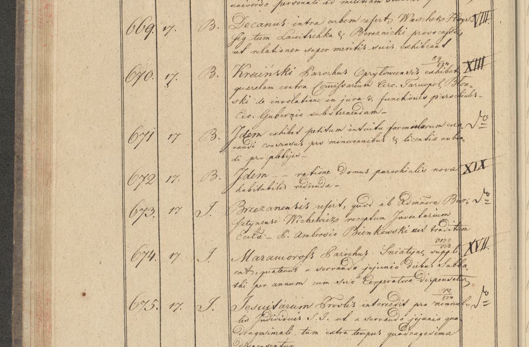 Zdjęcie nr 70 dla obiektu archiwalnego: Protocollon exhibitorum i Ecclesiastus ex anno 1824