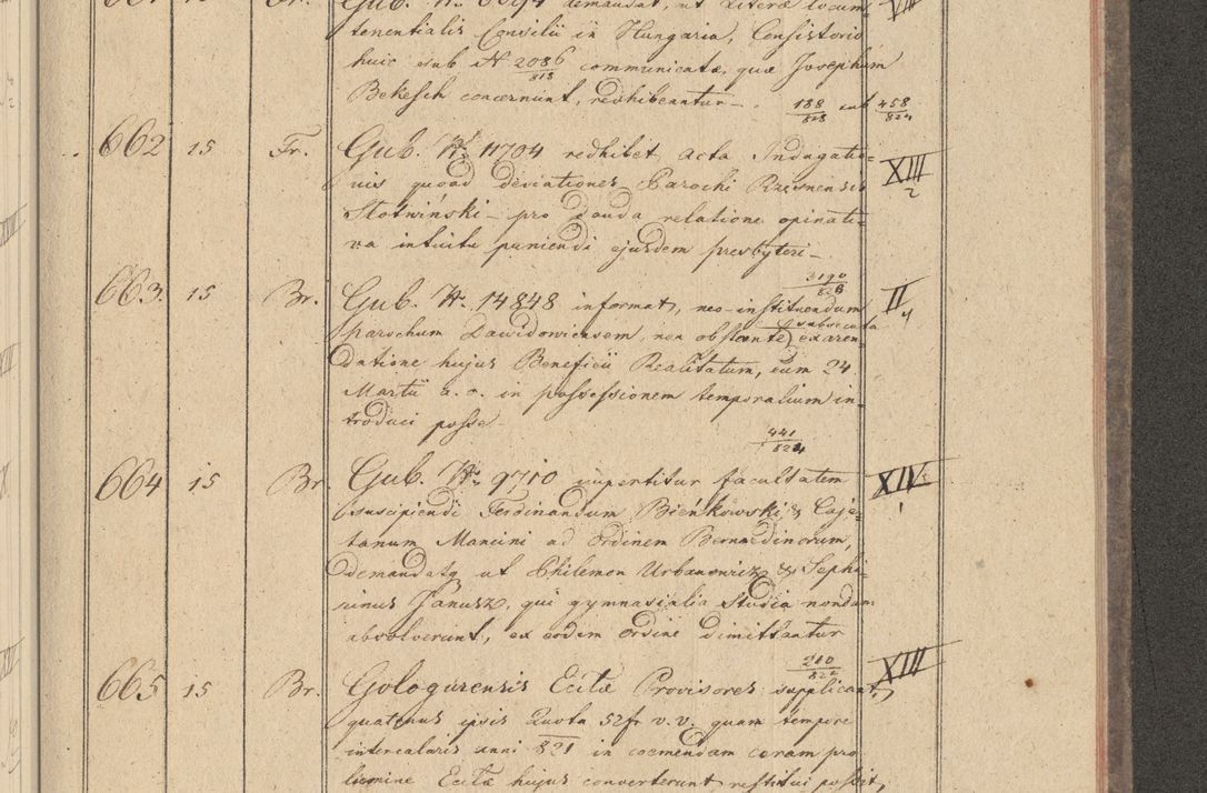 Zdjęcie nr 69 dla obiektu archiwalnego: Protocollon exhibitorum i Ecclesiastus ex anno 1824