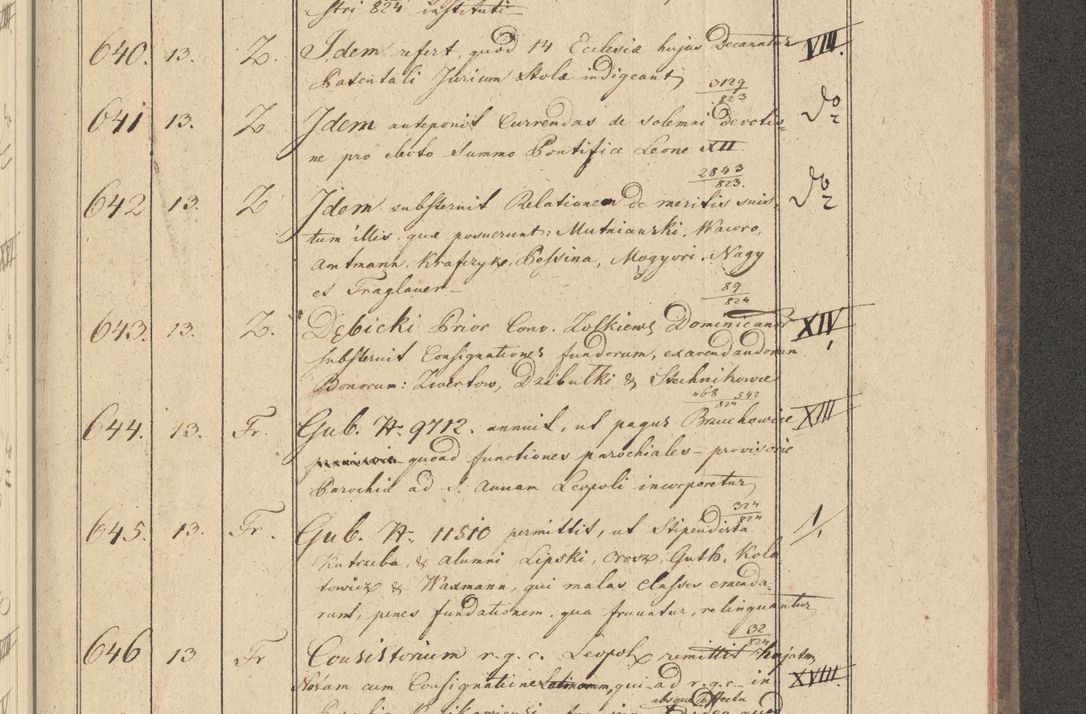 Zdjęcie nr 67 dla obiektu archiwalnego: Protocollon exhibitorum i Ecclesiastus ex anno 1824