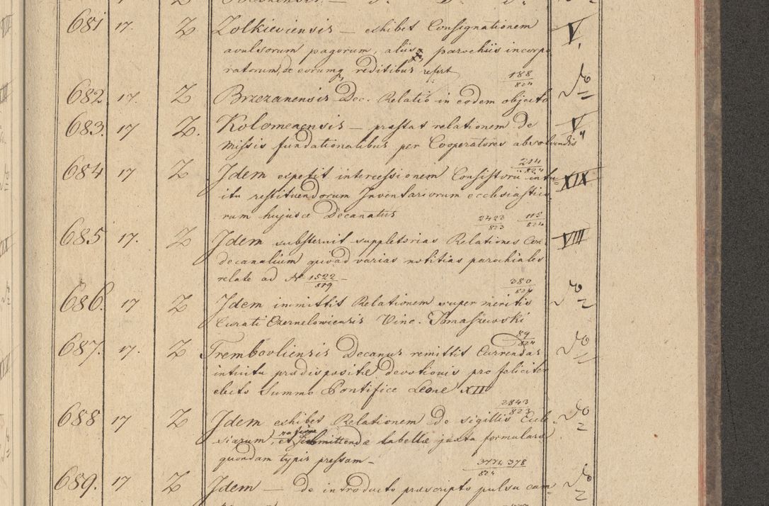Zdjęcie nr 71 dla obiektu archiwalnego: Protocollon exhibitorum i Ecclesiastus ex anno 1824