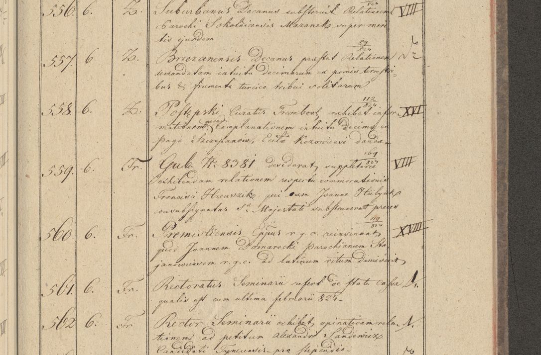 Zdjęcie nr 59 dla obiektu archiwalnego: Protocollon exhibitorum i Ecclesiastus ex anno 1824