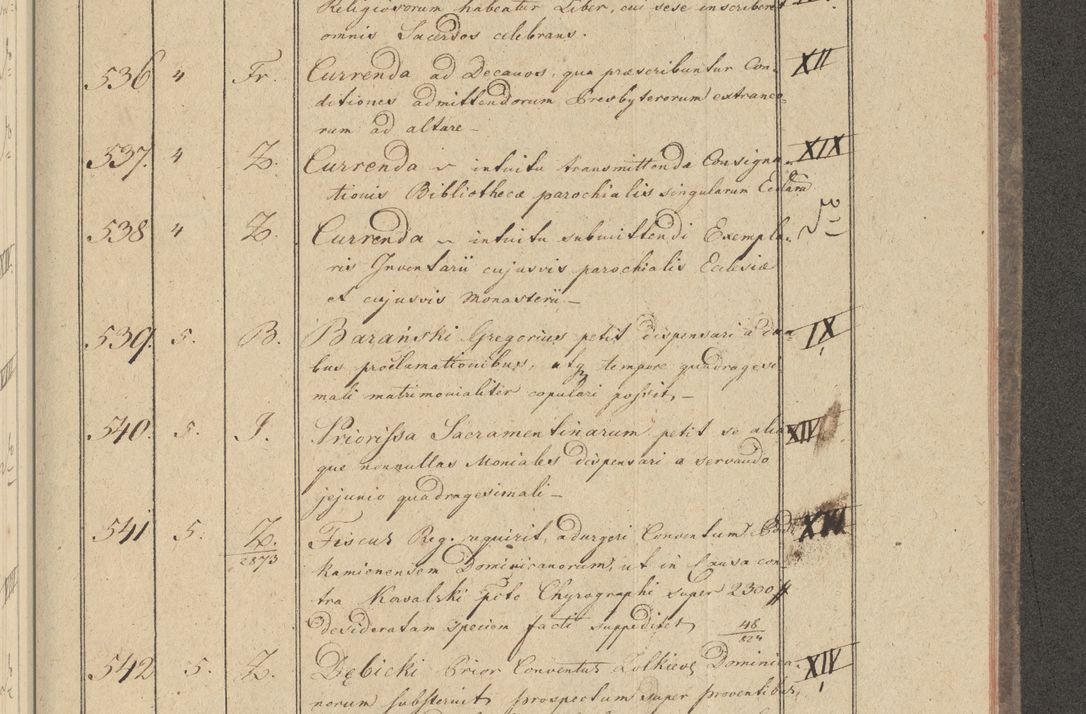 Zdjęcie nr 57 dla obiektu archiwalnego: Protocollon exhibitorum i Ecclesiastus ex anno 1824