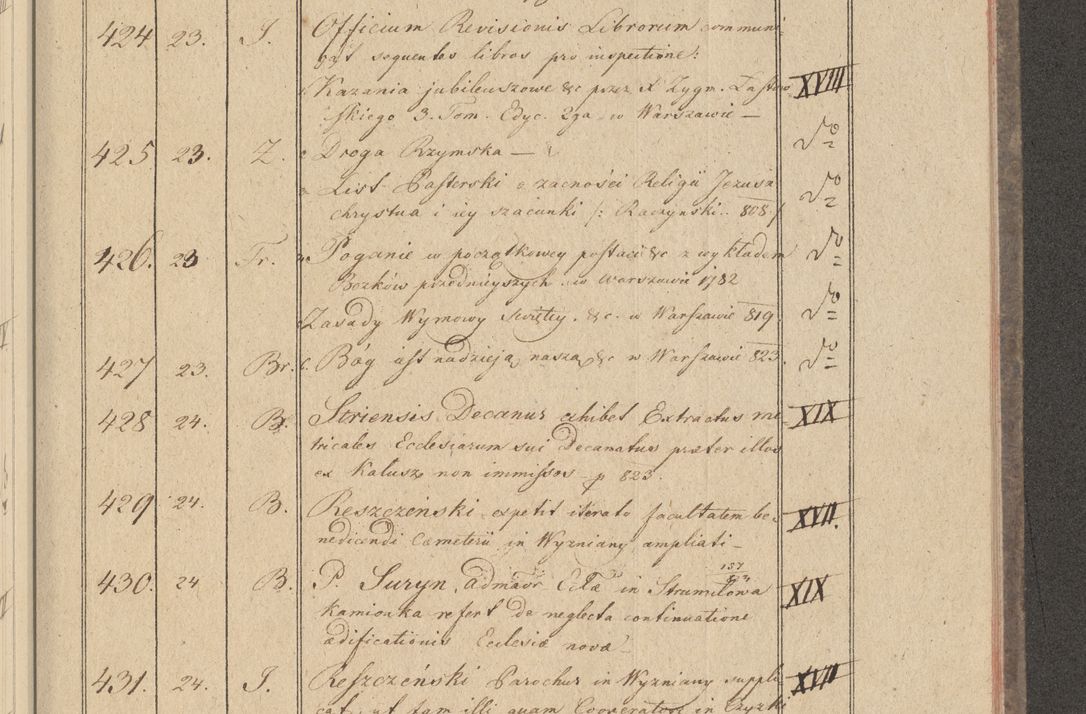 Zdjęcie nr 47 dla obiektu archiwalnego: Protocollon exhibitorum i Ecclesiastus ex anno 1824