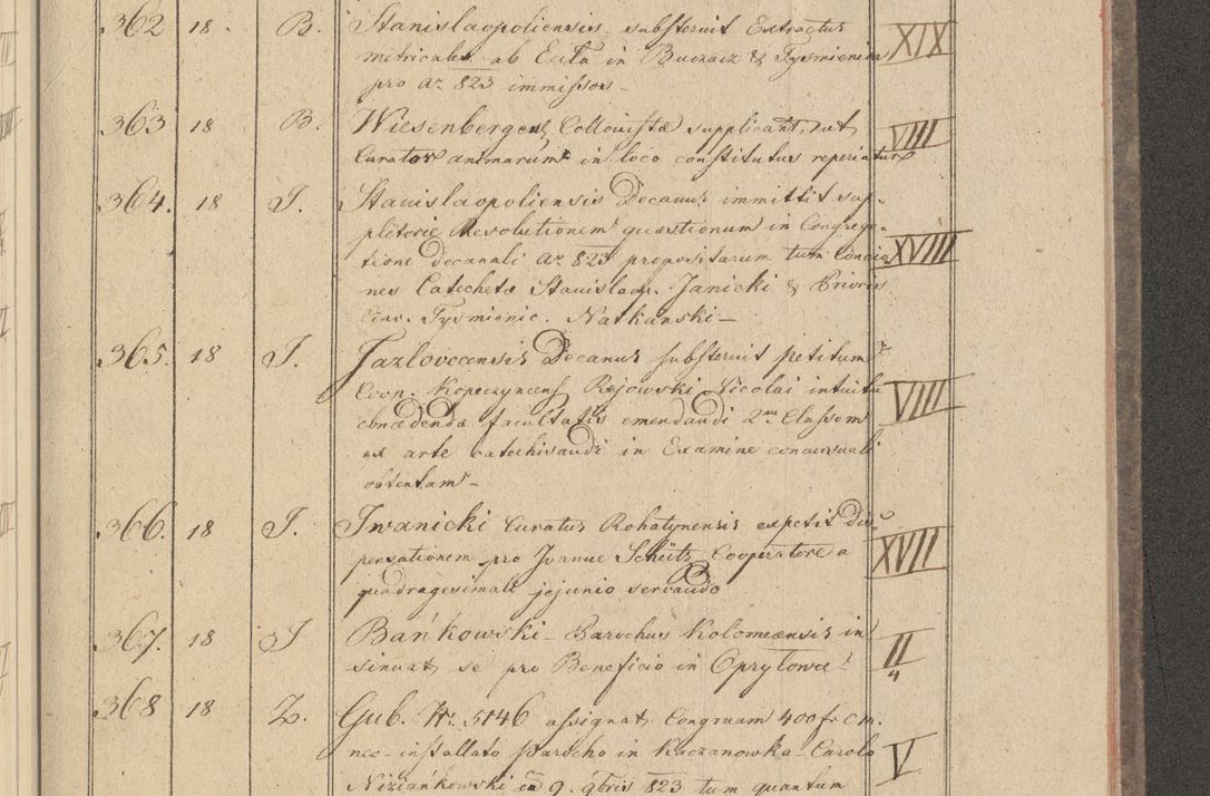 Zdjęcie nr 41 dla obiektu archiwalnego: Protocollon exhibitorum i Ecclesiastus ex anno 1824