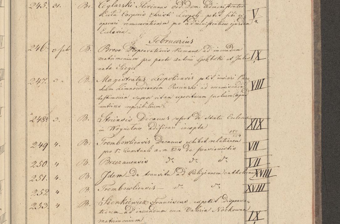 Zdjęcie nr 31 dla obiektu archiwalnego: Protocollon exhibitorum i Ecclesiastus ex anno 1824