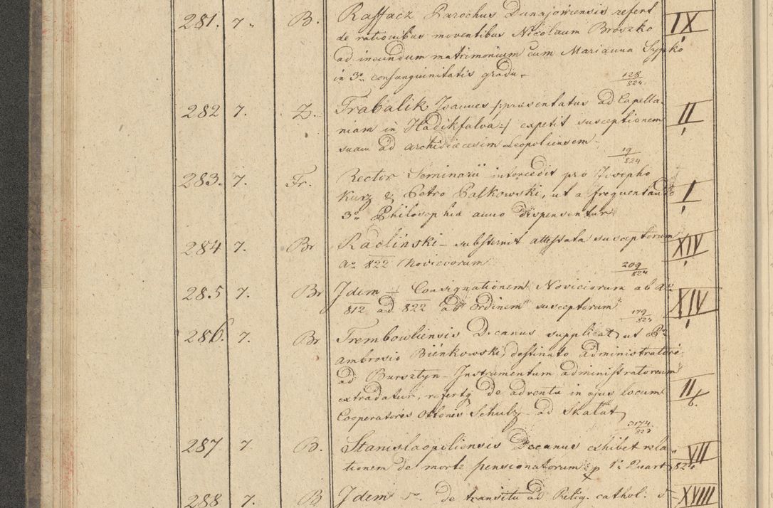 Zdjęcie nr 34 dla obiektu archiwalnego: Protocollon exhibitorum i Ecclesiastus ex anno 1824