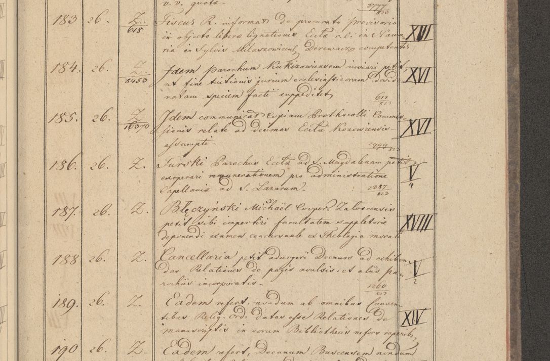 Zdjęcie nr 25 dla obiektu archiwalnego: Protocollon exhibitorum i Ecclesiastus ex anno 1824