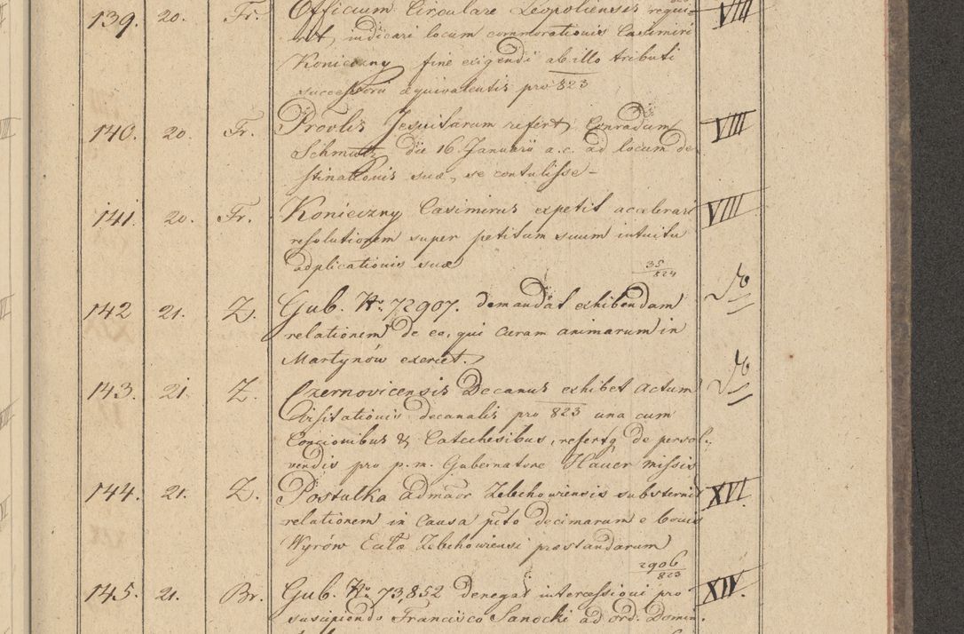 Zdjęcie nr 21 dla obiektu archiwalnego: Protocollon exhibitorum i Ecclesiastus ex anno 1824