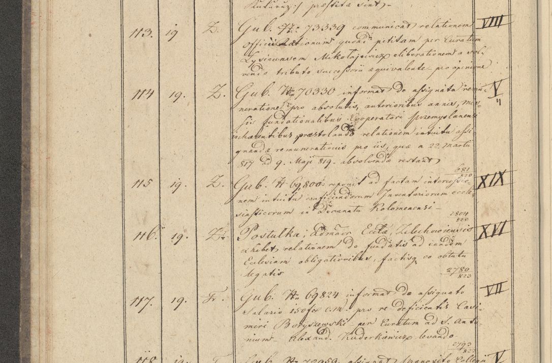 Zdjęcie nr 18 dla obiektu archiwalnego: Protocollon exhibitorum i Ecclesiastus ex anno 1824