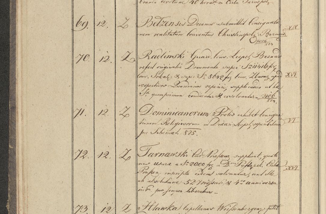 Zdjęcie nr 13 dla obiektu archiwalnego: Protocollon exhibitorum in Ecclesiasticis ex anno 1825