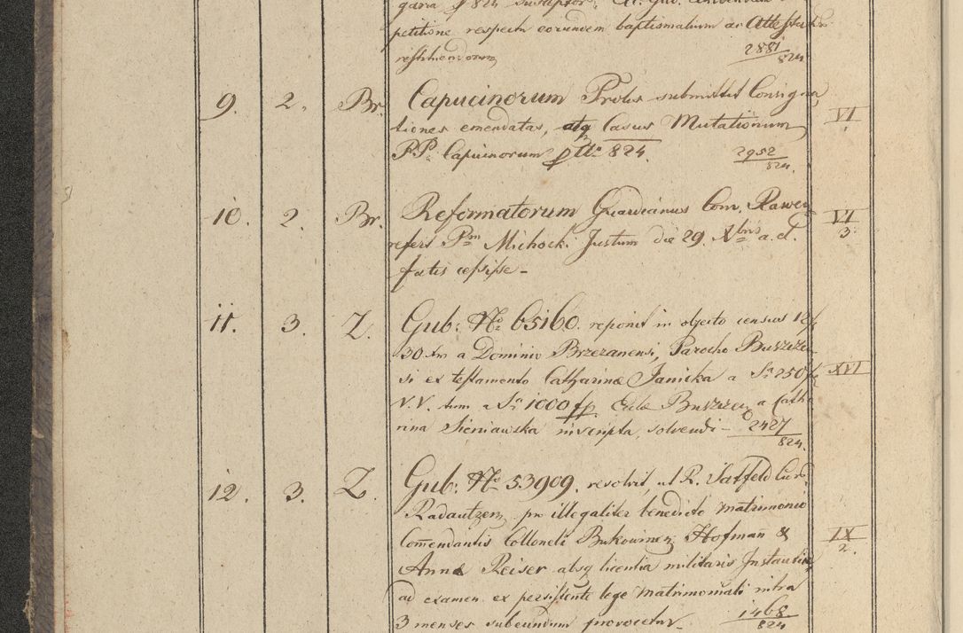 Zdjęcie nr 5 dla obiektu archiwalnego: Protocollon exhibitorum in Ecclesiasticis ex anno 1825