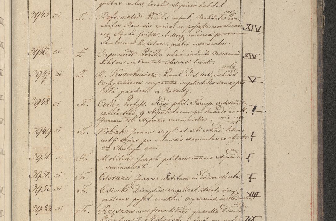 Zdjęcie nr 394 dla obiektu archiwalnego: Protocollon exhibitorum in Ecclesiasticis ex anno 1825