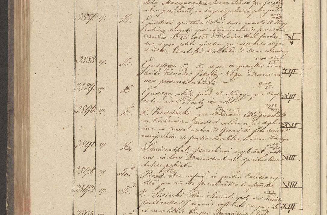 Zdjęcie nr 389 dla obiektu archiwalnego: Protocollon exhibitorum in Ecclesiasticis ex anno 1825