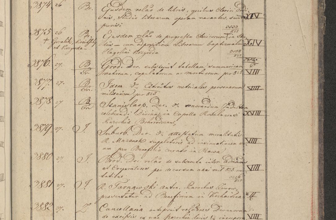 Zdjęcie nr 388 dla obiektu archiwalnego: Protocollon exhibitorum in Ecclesiasticis ex anno 1825