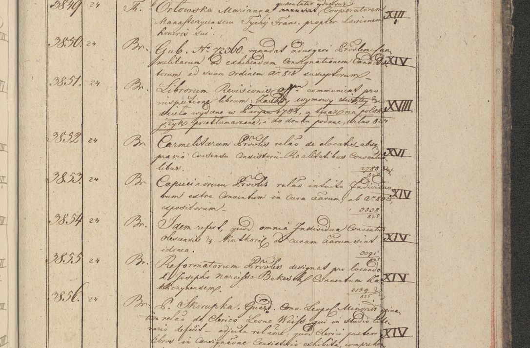 Zdjęcie nr 386 dla obiektu archiwalnego: Protocollon exhibitorum in Ecclesiasticis ex anno 1825