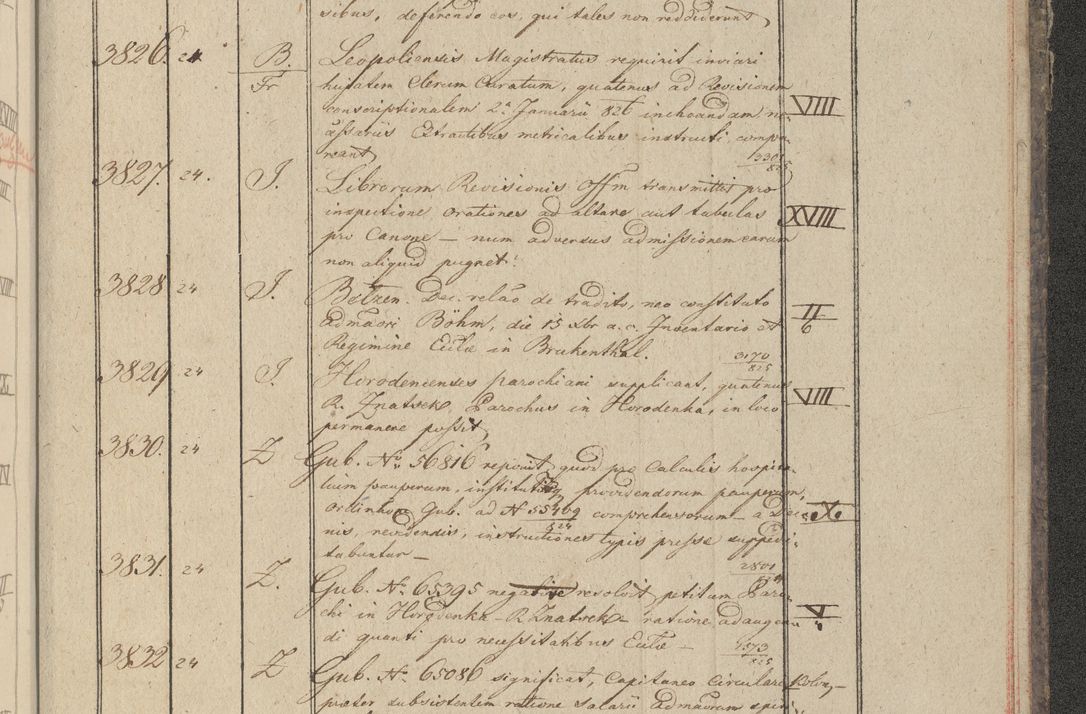 Zdjęcie nr 384 dla obiektu archiwalnego: Protocollon exhibitorum in Ecclesiasticis ex anno 1825
