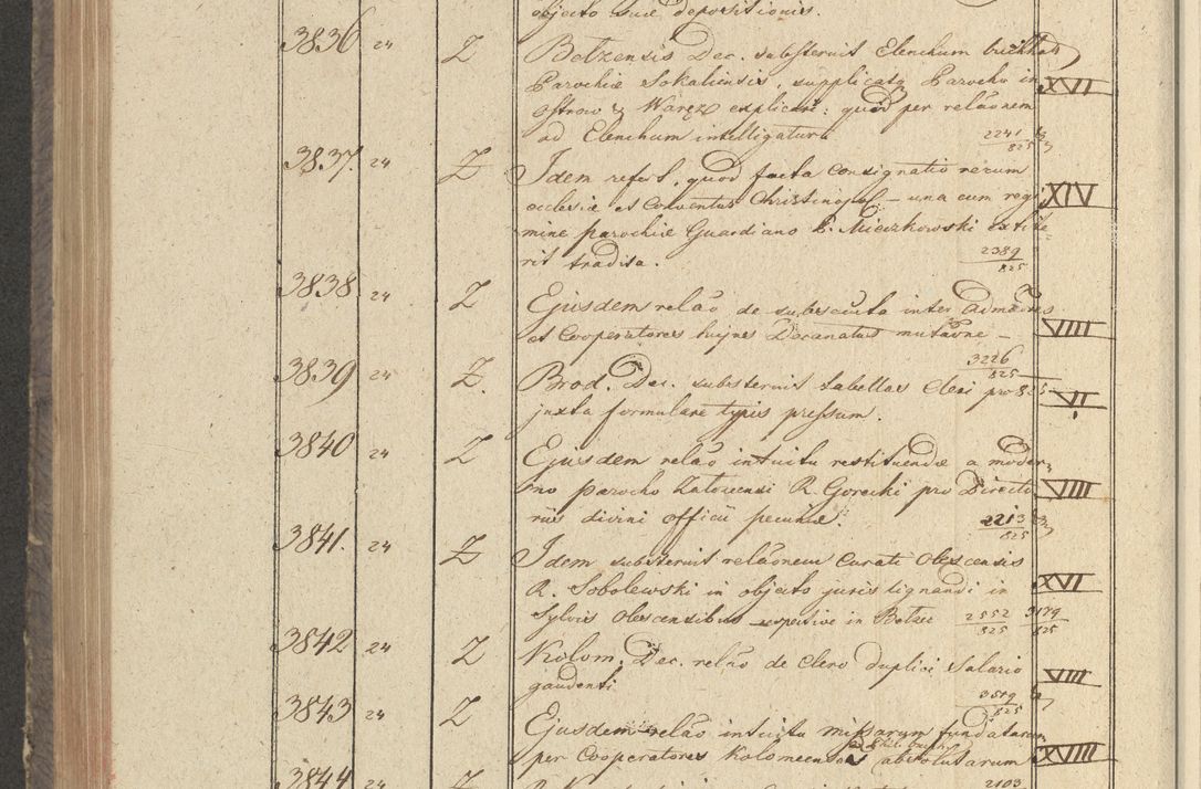 Zdjęcie nr 385 dla obiektu archiwalnego: Protocollon exhibitorum in Ecclesiasticis ex anno 1825