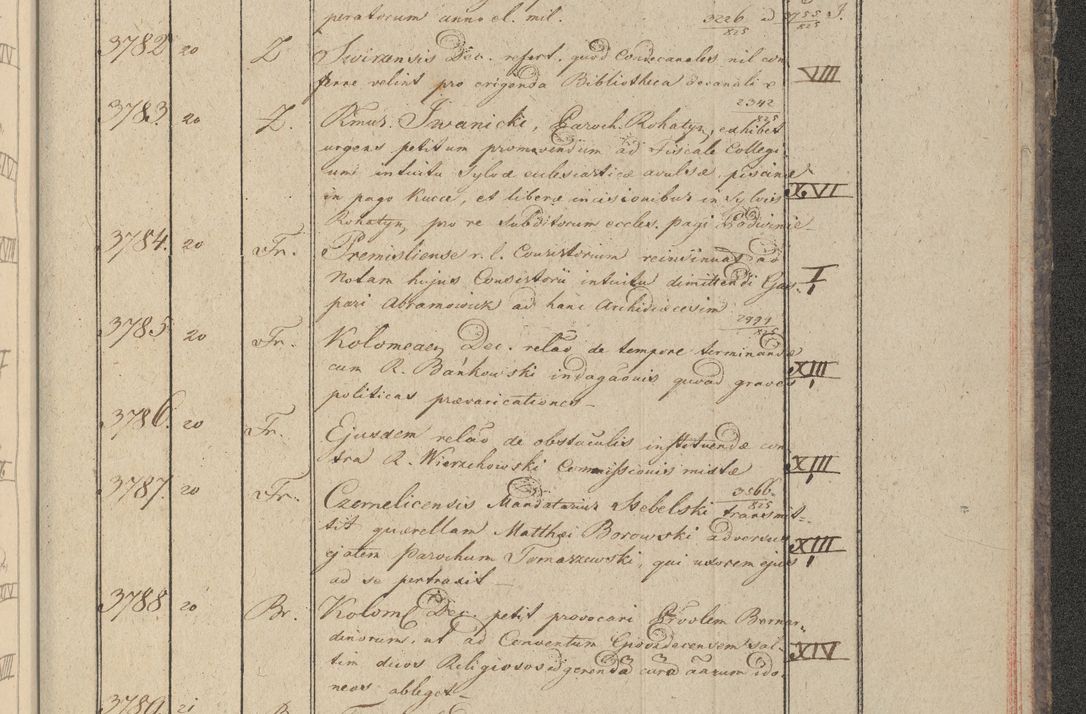 Zdjęcie nr 380 dla obiektu archiwalnego: Protocollon exhibitorum in Ecclesiasticis ex anno 1825