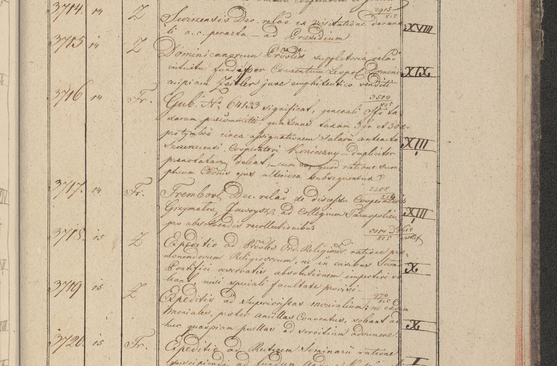 Zdjęcie nr 374 dla obiektu archiwalnego: Protocollon exhibitorum in Ecclesiasticis ex anno 1825