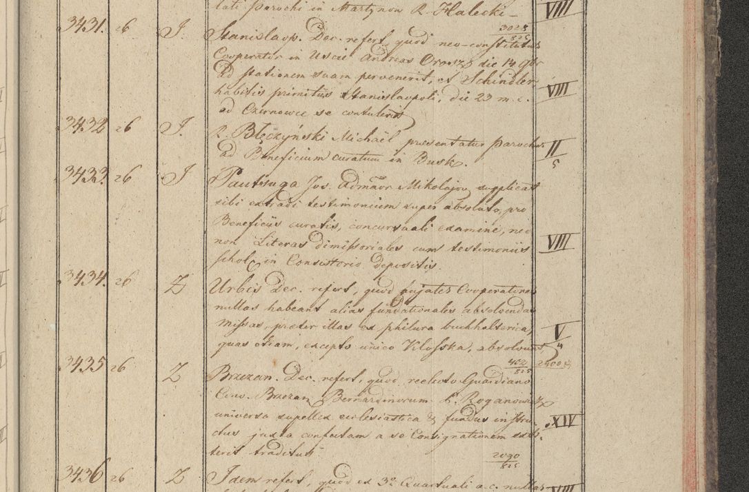Zdjęcie nr 348 dla obiektu archiwalnego: Protocollon exhibitorum in Ecclesiasticis ex anno 1825