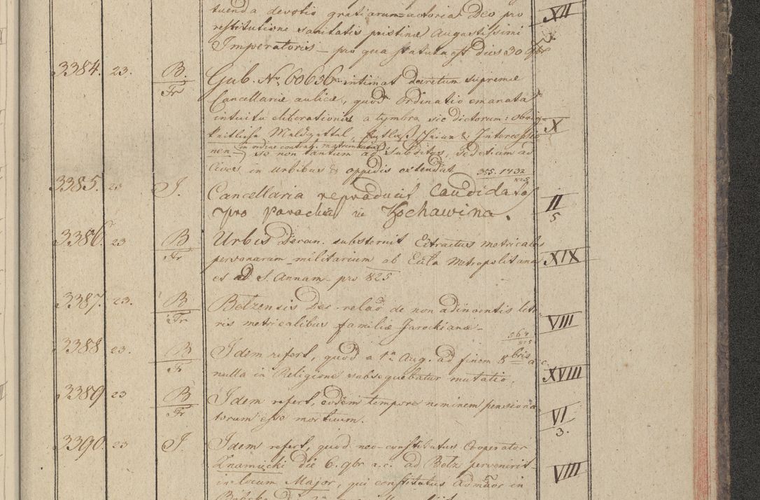 Zdjęcie nr 344 dla obiektu archiwalnego: Protocollon exhibitorum in Ecclesiasticis ex anno 1825