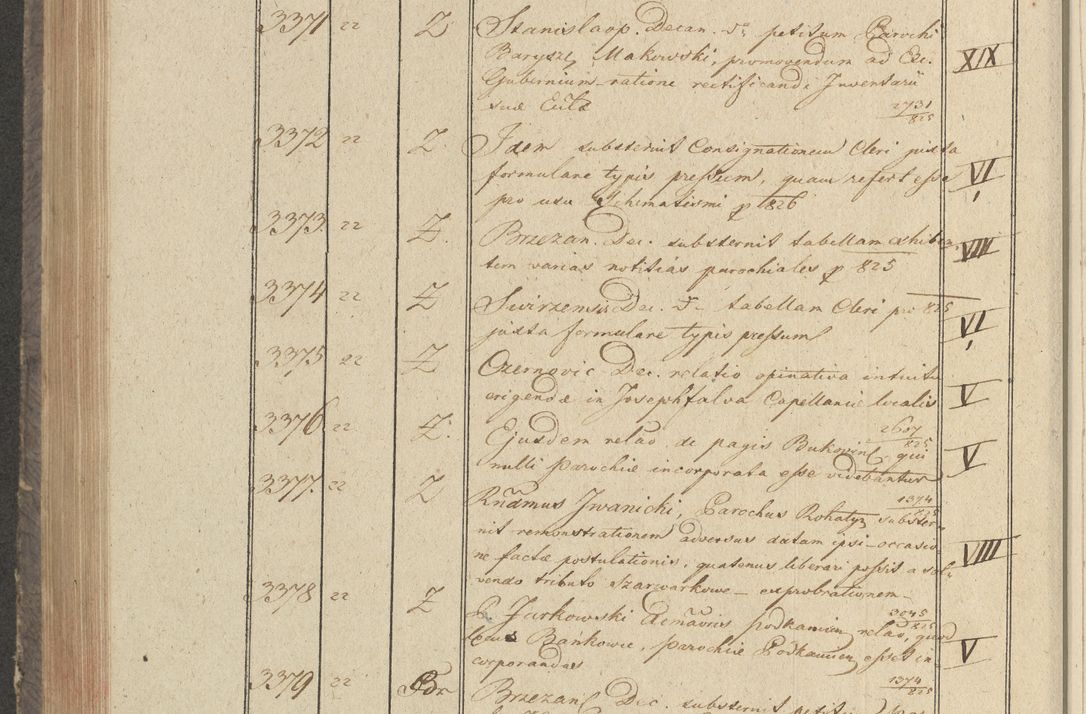 Zdjęcie nr 343 dla obiektu archiwalnego: Protocollon exhibitorum in Ecclesiasticis ex anno 1825