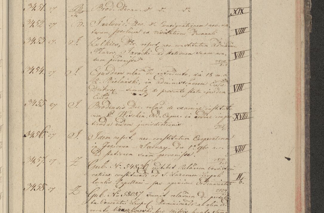 Zdjęcie nr 350 dla obiektu archiwalnego: Protocollon exhibitorum in Ecclesiasticis ex anno 1825