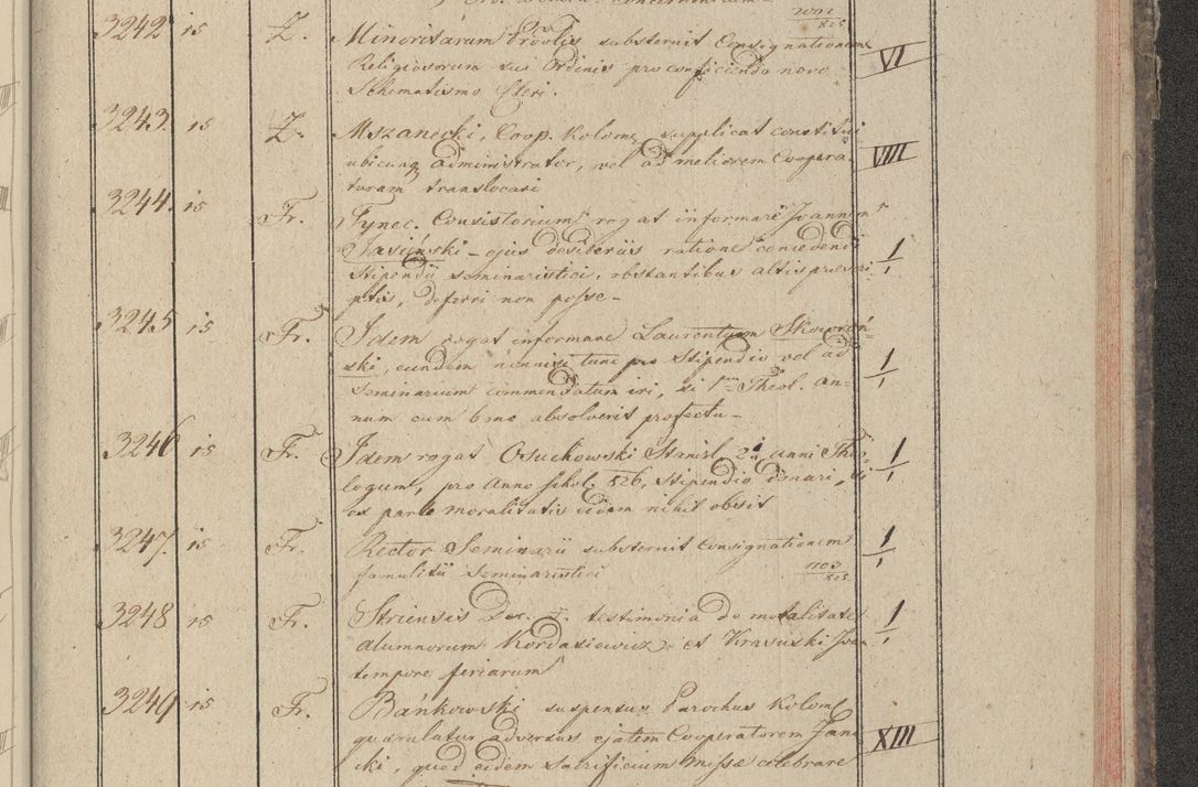 Zdjęcie nr 332 dla obiektu archiwalnego: Protocollon exhibitorum in Ecclesiasticis ex anno 1825