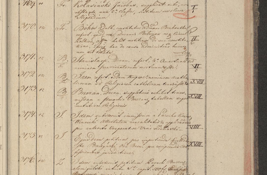Zdjęcie nr 326 dla obiektu archiwalnego: Protocollon exhibitorum in Ecclesiasticis ex anno 1825