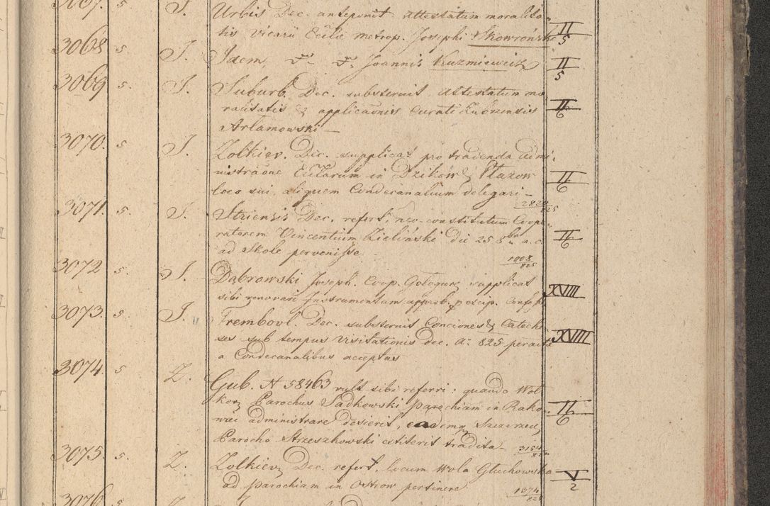 Zdjęcie nr 318 dla obiektu archiwalnego: Protocollon exhibitorum in Ecclesiasticis ex anno 1825