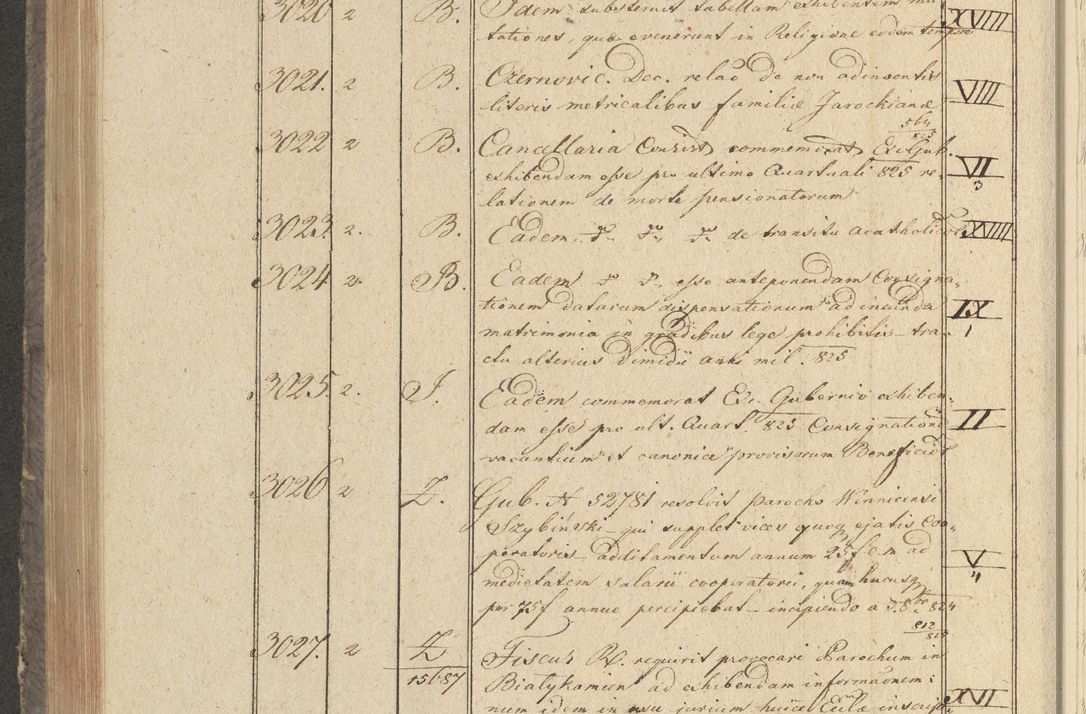 Zdjęcie nr 313 dla obiektu archiwalnego: Protocollon exhibitorum in Ecclesiasticis ex anno 1825