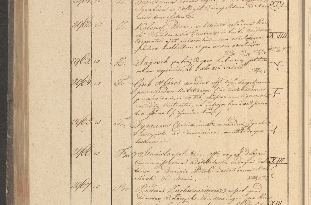 Zdjęcie nr 307 dla obiektu archiwalnego: Protocollon exhibitorum in Ecclesiasticis ex anno 1825