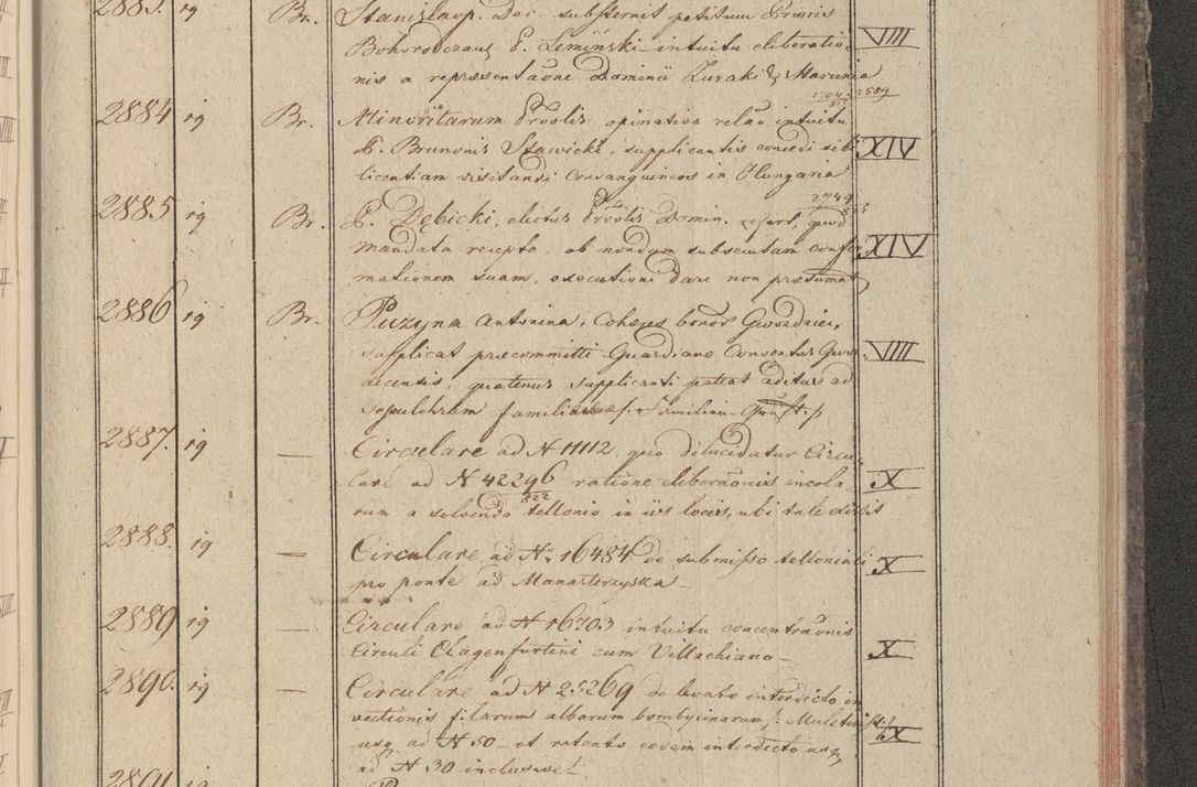 Zdjęcie nr 300 dla obiektu archiwalnego: Protocollon exhibitorum in Ecclesiasticis ex anno 1825