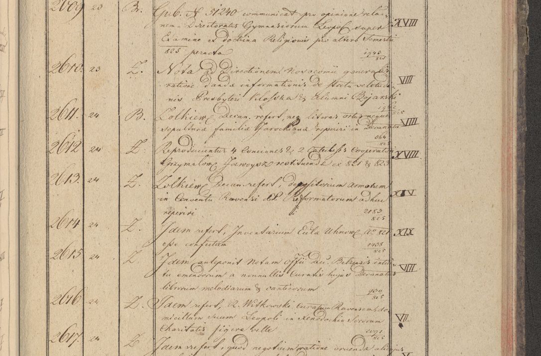 Zdjęcie nr 276 dla obiektu archiwalnego: Protocollon exhibitorum in Ecclesiasticis ex anno 1825
