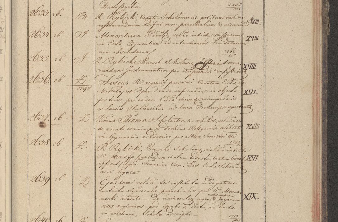 Zdjęcie nr 278 dla obiektu archiwalnego: Protocollon exhibitorum in Ecclesiasticis ex anno 1825