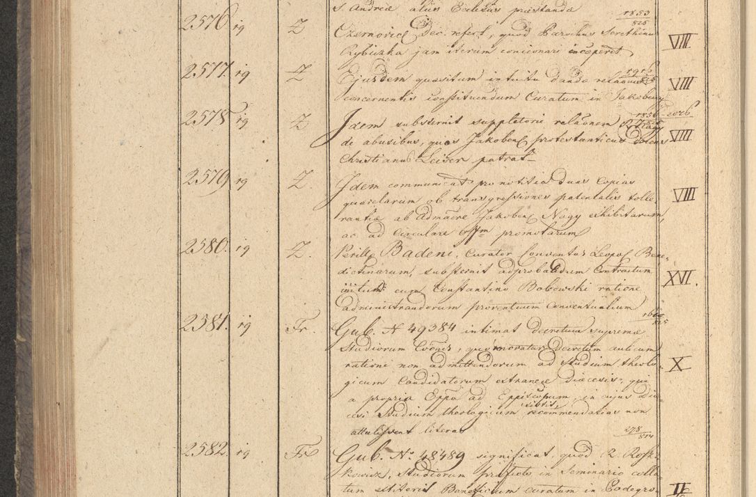 Zdjęcie nr 273 dla obiektu archiwalnego: Protocollon exhibitorum in Ecclesiasticis ex anno 1825