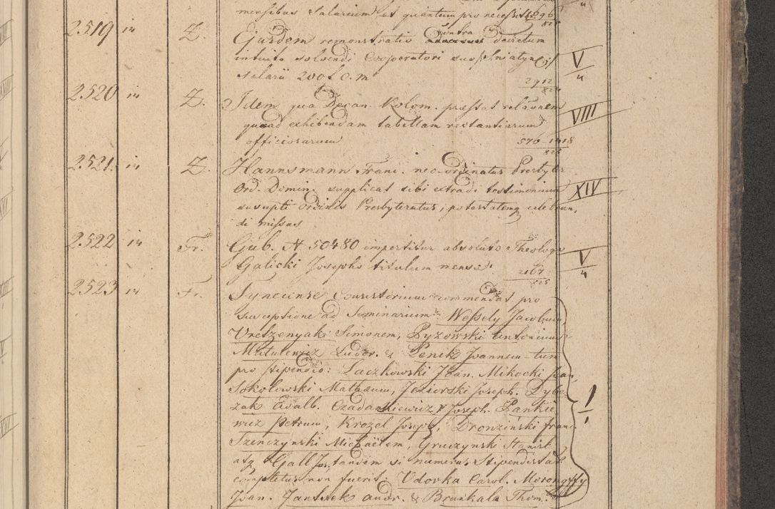 Zdjęcie nr 268 dla obiektu archiwalnego: Protocollon exhibitorum in Ecclesiasticis ex anno 1825