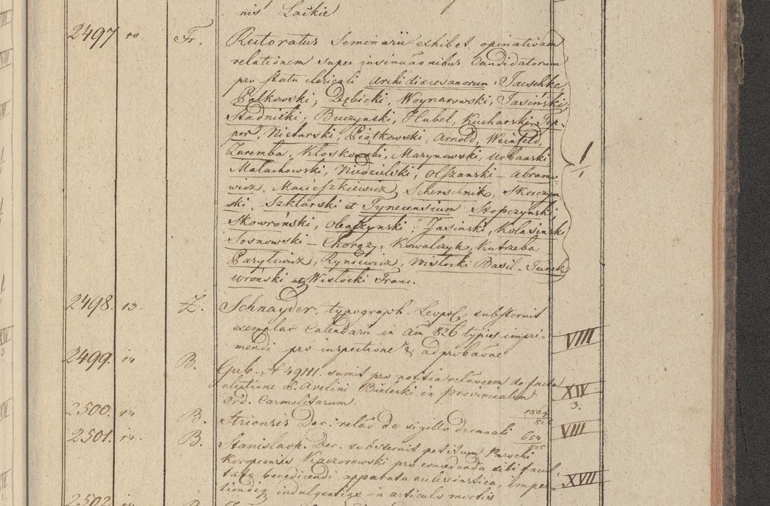 Zdjęcie nr 266 dla obiektu archiwalnego: Protocollon exhibitorum in Ecclesiasticis ex anno 1825