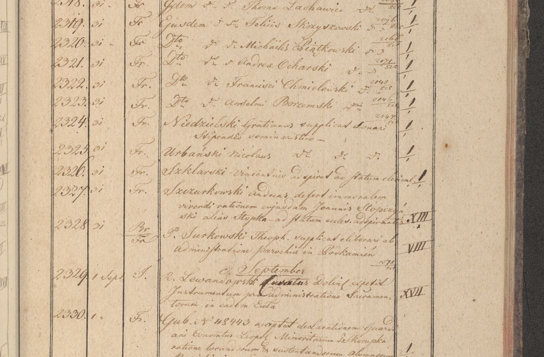 Zdjęcie nr 252 dla obiektu archiwalnego: Protocollon exhibitorum in Ecclesiasticis ex anno 1825