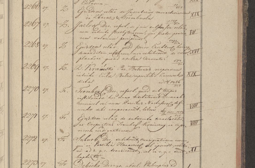 Zdjęcie nr 248 dla obiektu archiwalnego: Protocollon exhibitorum in Ecclesiasticis ex anno 1825