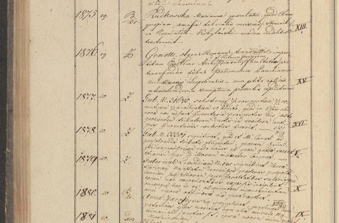 Zdjęcie nr 217 dla obiektu archiwalnego: Protocollon exhibitorum in Ecclesiasticis ex anno 1825