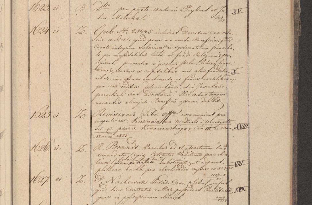 Zdjęcie nr 192 dla obiektu archiwalnego: Protocollon exhibitorum in Ecclesiasticis ex anno 1825